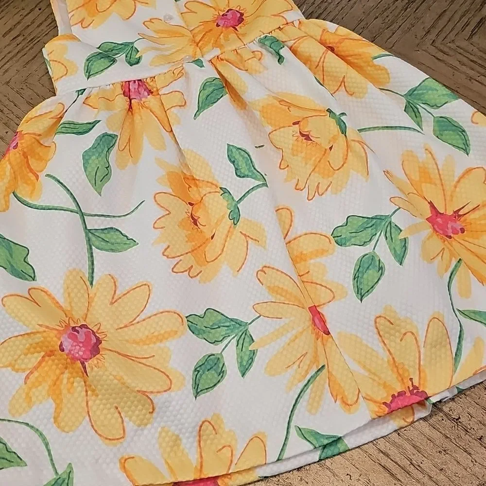 Floral Sunflower Dress Size 5 Bonnie Jean